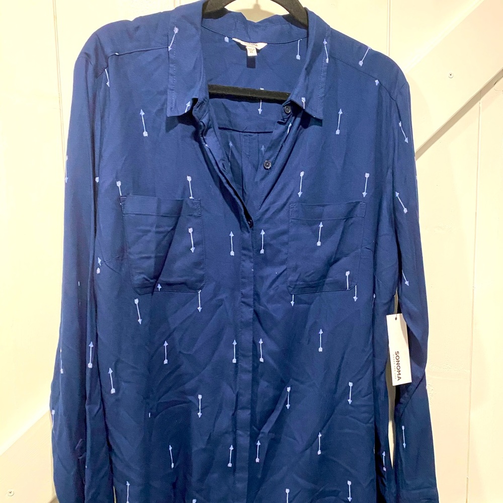 Sonoma button down with arrows